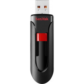 SanDisk Cruzer Glide unidade de memória USB 128 GB USB Type-A 2.0 Preto, Vermelho