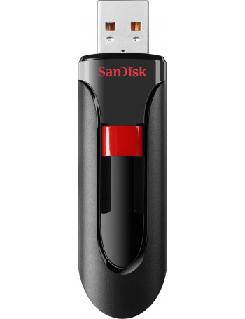 SanDisk Cruzer Glide unidade de memória USB 128 GB USB Type-A 2.0 Preto, Vermelho