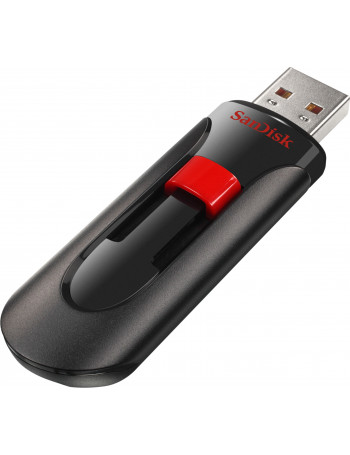 SanDisk Cruzer Glide unidade de memória USB 128 GB USB Type-A 2.0 Preto, Vermelho