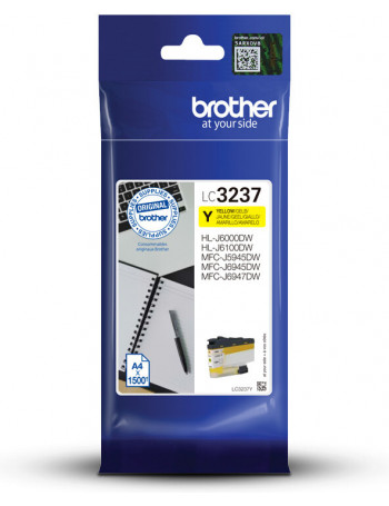 Brother LC-3237Y tinteiro 1 unidade(s) Original Rendimento padrão Amarelo