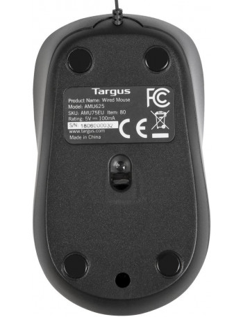 Targus AMU75EU rato Ambidestro USB Type-A Blue Trace 1000 DPI