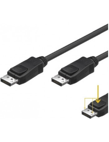 Ewent EW-140100-020-N-P cabo DisplayPort 2 m Preto