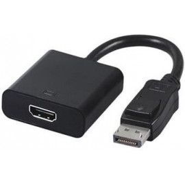 Gembird A-DPM-HDMIF-002 adaptador de cabo de vídeo 0,1 m DisplayPort HDMI Preto