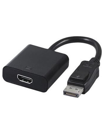 Gembird A-DPM-HDMIF-002 adaptador de cabo de vídeo 0,1 m DisplayPort HDMI Preto