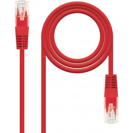 Nanocable 10.20.0401-R cabo de rede Vermelho 1 m Cat6e U UTP (UTP)