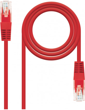 Nanocable 10.20.0401-R cabo de rede Vermelho 1 m Cat6e U UTP (UTP)