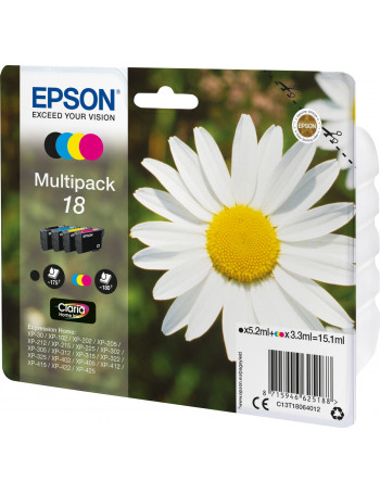 Epson Daisy C13T18064012 tinteiro 1 unidade(s) Original Rendimento padrão Preto, Ciano, Magenta, Amarelo