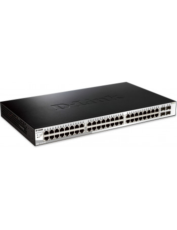 D-Link DGS-1210-52 switch de rede Gerido L2 Gigabit Ethernet (10 100 1000) 1U Preto