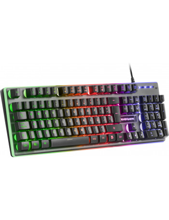 Mars Gaming MK220 teclado USB Português Preto, Cinzento