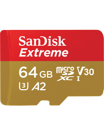 SanDisk Extreme cartão de memória 64 GB MicroSDXC UHS-I Classe 3