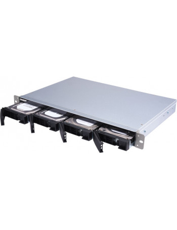 QNAP TS-431XeU NAS Rack (1U) Ethernet LAN Preto, Aço inoxidável Alpine AL-314