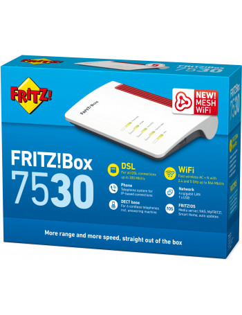 FRITZ! Box 7530 router sem fios Gigabit Ethernet Dual-band (2,4 GHz   5 GHz) Branco