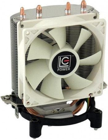 LC-Power LC-CC-95 ventoinha para PC Processador Cooler 9,2 cm Prateado, Branco