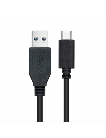 Nanocable 10.01.4000 cabo USB 0,5 m USB 3.2 Gen 2 (3.1 Gen 2) USB A USB C Preto