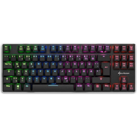 Sharkoon PureWriter TKL RGB teclado USB QWERTY Inglês (Estados Unidos) Preto