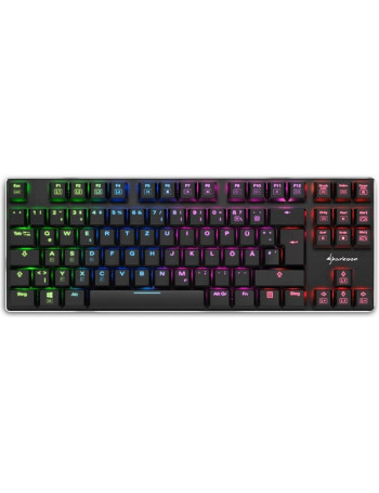 Sharkoon PureWriter TKL RGB teclado USB QWERTY Inglês (Estados Unidos) Preto