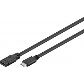 Goobay 45393 cabo USB 1 m USB 3.2 Gen 1 (3.1 Gen 1) USB C Preto
