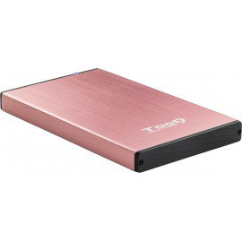 TooQ TQE-2527P Caixa para Discos Rígidos Caixa de disco rígido Preto, Rosa 2.5"