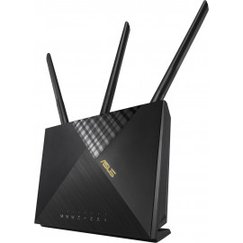 ASUS 4G-AX56 router sem fios Gigabit Ethernet Dual-band (2,4 GHz   5 GHz) 3G Preto