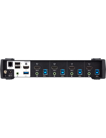 Aten Switch de 4-Portas USB 3.0 4K HDMI KVMP™ com Modo Misturador Áudio