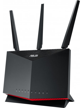 ASUS RT-AX86S router sem fios Gigabit Ethernet Dual-band (2,4 GHz   5 GHz) Preto