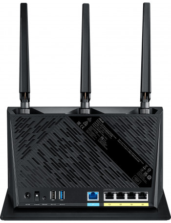 ASUS RT-AX86S router sem fios Gigabit Ethernet Dual-band (2,4 GHz   5 GHz) Preto