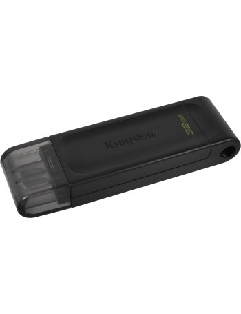 Kingston Technology DataTraveler 70 unidade de memória USB 32 GB USB Type-C 3.2 Gen 1 (3.1 Gen 1) Preto
