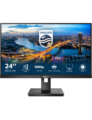 Philips B Line 243B1 00 LED display 60,5 cm (23.8") 1920 x 1080 pixels Full HD Preto