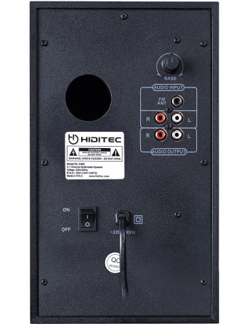 Hiditec H400 Dark Edition 40 W Preto 2.1 canais