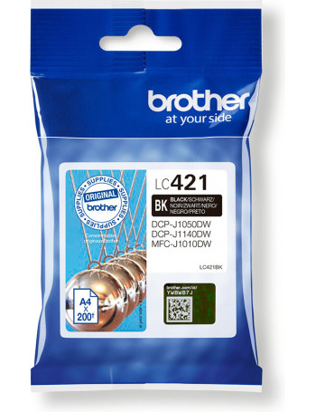 Brother LC-421BK tinteiro 1 unidade(s) Original Preto