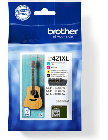 Brother LC-421XLVAL PagePack 4 unidade(s) Original Rendimento alto (XL) Preto, Ciano, Magenta, Amarelo