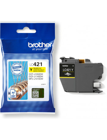 Brother LC-421Y tinteiro 1 unidade(s) Original Amarelo