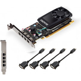 PNY VCQP1000DVIV2-PB placa de vídeo NVIDIA Quadro P1000 V2 4 GB GDDR5