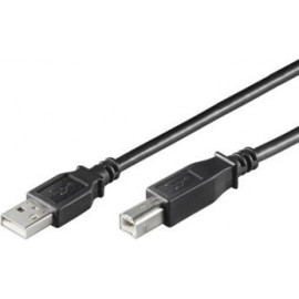 Ewent EW-UAB-018 cabo USB 1,8 m USB 2.0 USB B USB A Preto