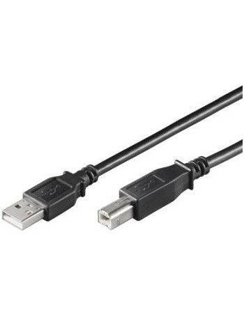 Ewent EW-UAB-018 cabo USB 1,8 m USB 2.0 USB B USB A Preto