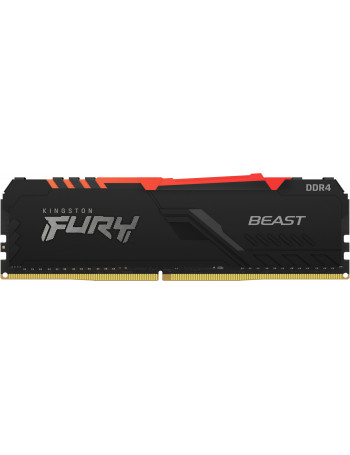 Kingston Technology FURY Beast RGB módulo de memória 8 GB 1 x 8 GB DDR4 3600 MHz