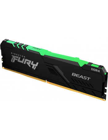 Kingston Technology FURY Beast RGB módulo de memória 8 GB 1 x 8 GB DDR4 3600 MHz