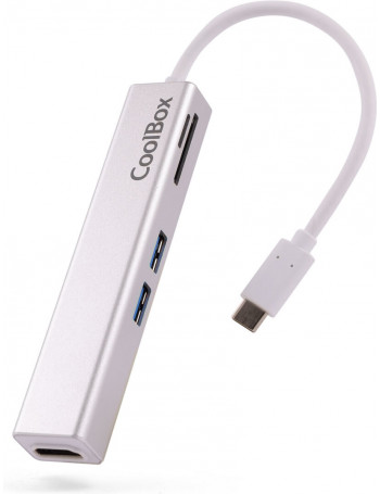 CoolBox miniDock USB-C Lite Com fios USB 3.2 Gen 1 (3.1 Gen 1) Type-C Branco