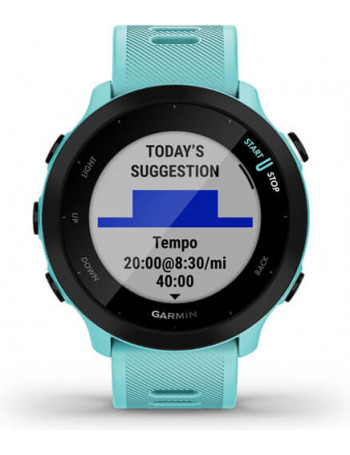 Garmin Forerunner 55 relógio desportivo Bluetooth 208 x 208 pixels Cor aqua, Preto