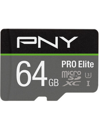 PNY PRO Elite cartão de memória 64 GB MicroSDXC UHS-I Classe 10