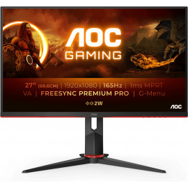 AOC 27G2SAE BK monitor de ecrã 68,6 cm (27") 1920 x 1080 pixels Full HD LED Preto, Vermelho