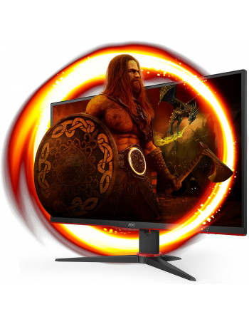 AOC 27G2SAE BK monitor de ecrã 68,6 cm (27") 1920 x 1080 pixels Full HD LED Preto, Vermelho