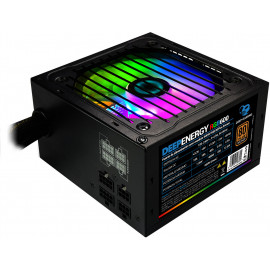 CoolBox DeepEnergy RGB600 fonte de alimentação 600 W 20+4 pin ATX ATX Preto