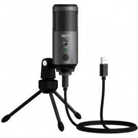 iggual Podcasting Pro Preto Microfone de mesa