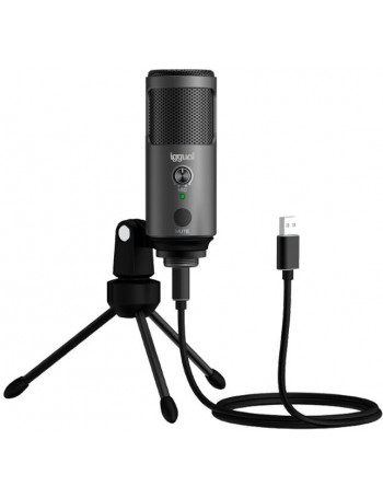 iggual Podcasting Pro Preto Microfone de mesa