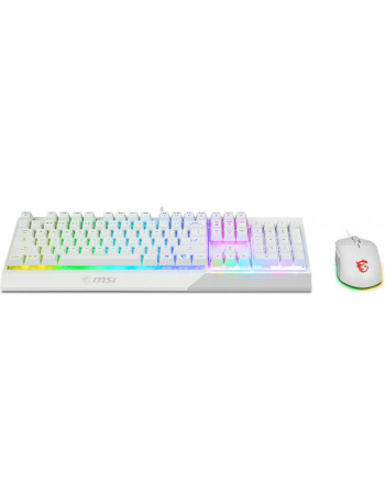 MSI Vigor GK30 Combo White teclado USB QWERTY Português Branco