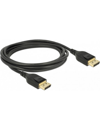 DeLOCK 85660 cabo DisplayPort 2 m Preto