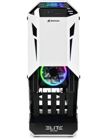 Sharkoon ELITE SHARK CA700 Tower Preto, Branco