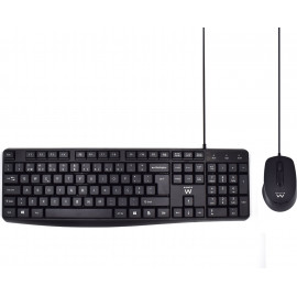 Ewent EW3007 teclado USB QWERTY Português Preto