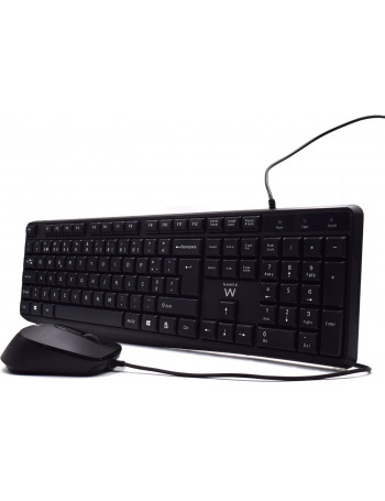 Ewent EW3007 teclado USB QWERTY Português Preto